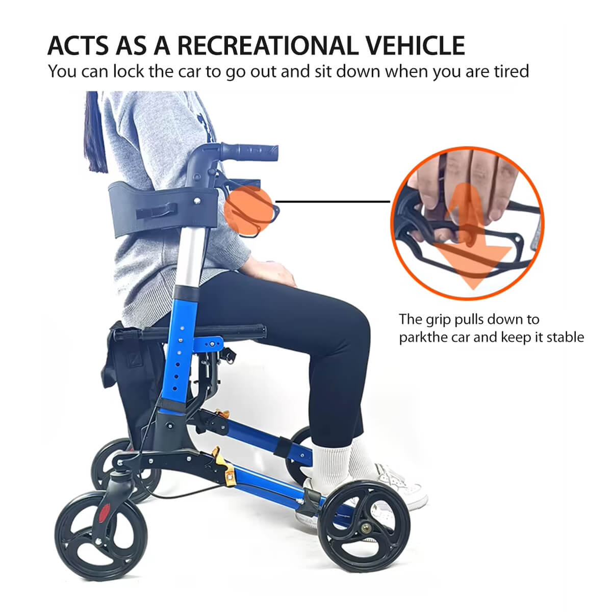 Four-wheelwalking trolley-JSA351