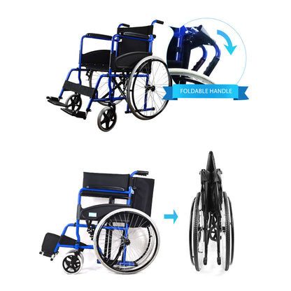 Manual wheelchair with low backrest-JS001C