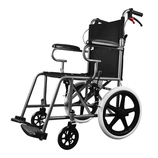 Manual wheelchair with low backrest-JS007