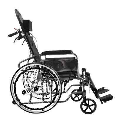 Manual wheelchair with low backrest-JS027